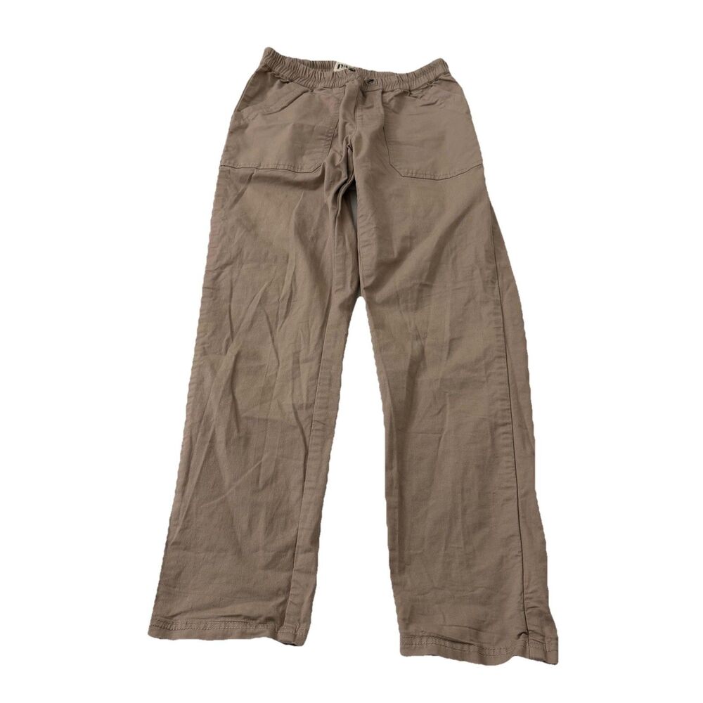 Pact Pants Womens Small Taupe Organic Cotton Straight Outdoor Gorpcore Gorp